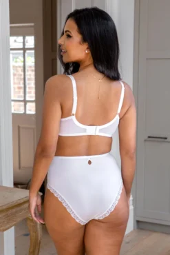 Rebel Underwired Side Support Bra - White 7 Rebel Underwired Side Support Bra - White -Curve by Lingerie 319083 20230725150600