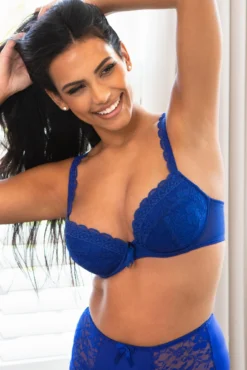 Rebel Padded Plunge Bra - Cobalt 9 Rebel Padded Plunge Bra - Cobalt -Curve by Lingerie 319138 20230904094400