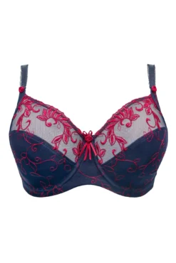 Imogen Rose Embroidered Bra - Navy/Raspberry 8 Imogen Rose Embroidered Bra - Navy/Raspberry -Curve by Lingerie 319313 20230725153800