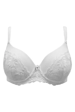 St Tropez Padded Balcony Bra - White -Curve by Lingerie 319921 20230904162200