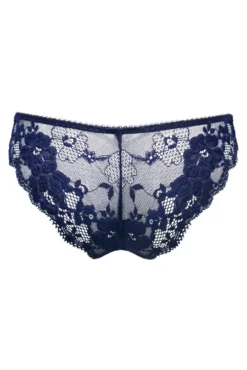 Amour Brazilian Brief - Navy/Lavender -Curve by Lingerie 321220 20230822165100