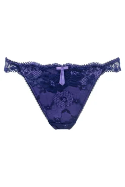 Amour Brazilian Brief - Navy/Lavender -Curve by Lingerie 321221 20230822165100